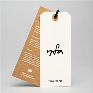 Cartellini in carta kraft stampabili