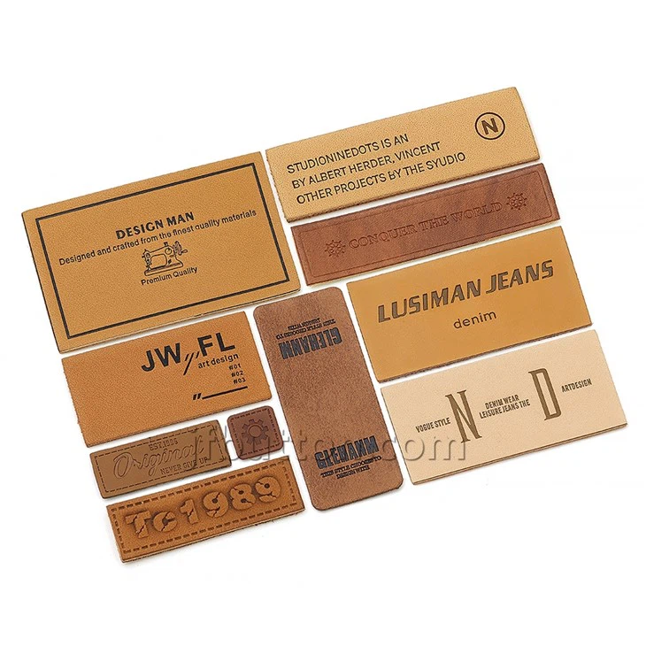 Faux Leather Crochet Tags