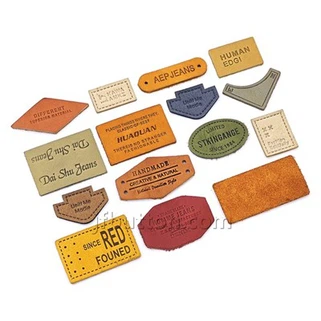 Etichette in pelle personalizzate
