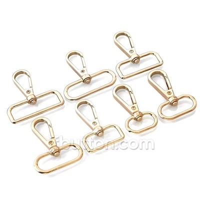 Gancio girevole con anello a D-
