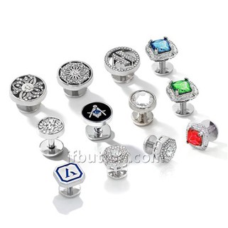 Borchie per camicia con strass