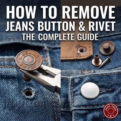 Come rimuovere il bottone e il rivetto dei jeans